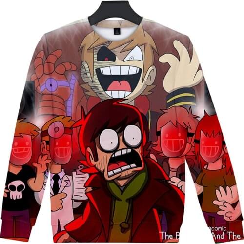 Trend Eddsworld 3D Print Autumn Winter Holiday Passionate Style Men/Women Casual Kawaii Round Sweatshirt Long Sleeve Pullovers