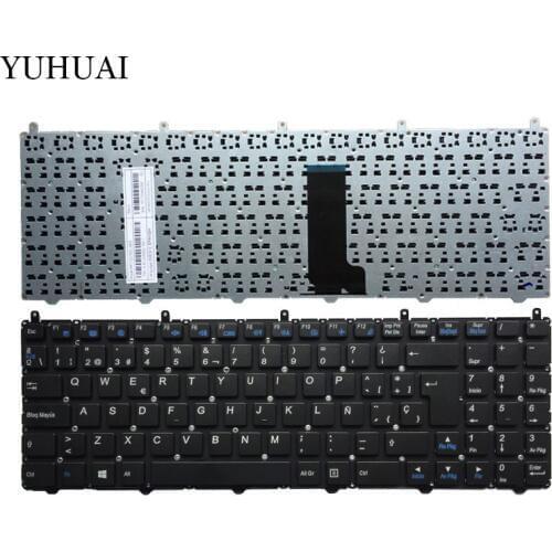 New Spanish Keyboard FOR HASEE DNS Clevo K610C K650D k590C K570N SP laptop keyboard without frame