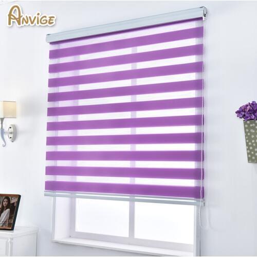 New Arrival Modern Zebra Blinds Rollor Blind Blackout Curtain Customized Curtains W100cmxH100cm