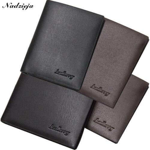 Casual Baellerry Simple Men Slim Short Wallet Coin Purses Male PU Leather Billfold Money Pocket Credit Card Holder Clips Cuzdan