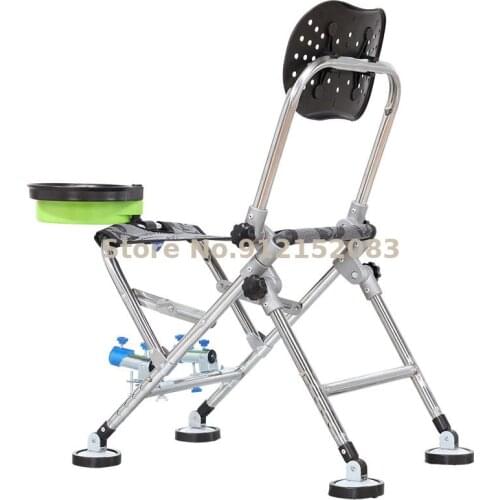 Fishing Chair Folding 2021 New Multifunctional Portable Fishing Chair Stainless Steel All Terrain Small Fishing Chair
