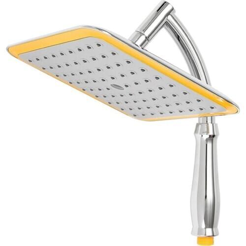 Universal black shower faucet Rain Shower Head Adjustable water saving showerhead Bath Top Spray Nozzle SPA Bathroom Accessories