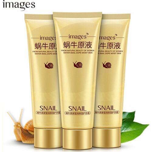 Images 3PCS Snail Serum Repair Hand Cream Nourishing Hand Care Anti Chapping Anti Aging Whitening Firming Hand Cream Skin Care