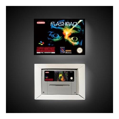 Flashback-The Quest for Identity - EUR Version Action Game Card with Retail Box