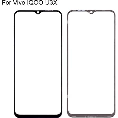High quality For ViVO iQOO U3x Front Outer Glass Lens Touch Screen Outer Glass without Flex cable For ViVO iQOO U3 x V2106A