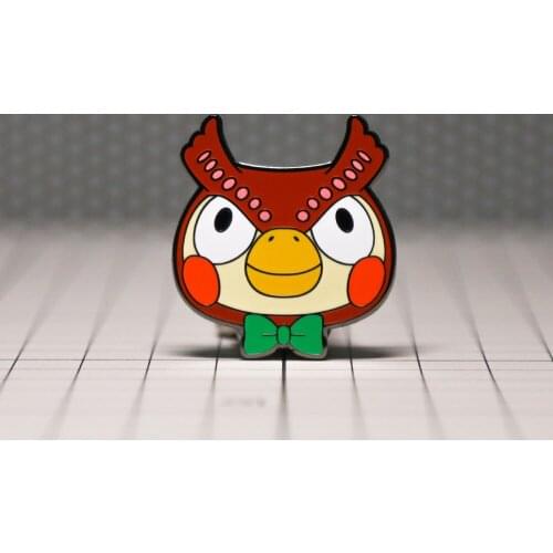 Animal Crossings Enamel Pins Owl Fossils Curator Blathers New Horizons Brooch Game Fan Collect Badge Accessories Unique Gift