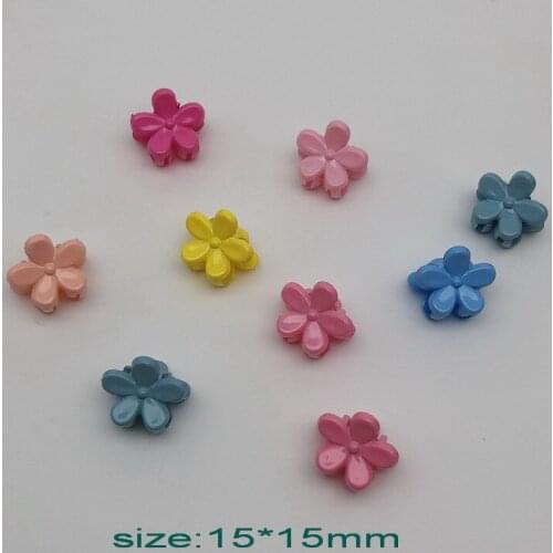 12PCS/Set Box Packed Girls Cute Mix Colour Cartoon Flowers Small Hair Claws KidsLovely Hair Clip Hair Accessories Shipping Free