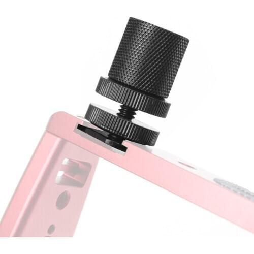 1/4" to 1/4" Flash Light Stand Adapter Double Layer Thread Tripod Plate Screw Mount for camera Speedlite Mic Tripod Accessories
