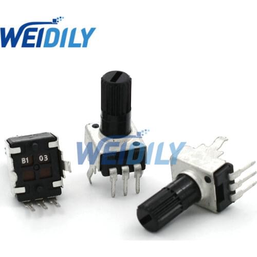 10PCS RV09 Vertical 12.5mm Shaft Long 1K 2K 5K 10K 20K 50K 100K 1M 0932 Adjustable Resistor 9Type 3Pin Seal Rotary Potentiometer