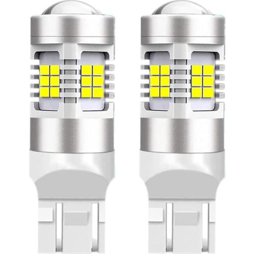 2Pcs T20 W21/5W 7443 LED Bulb 7443 7444 7443NA WY21/5W 7443 SRCK LED Car Light Bulbs White Red Amber Yellow DC12-24V