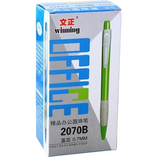 48Pcs Creatively 0.7mm Fashion Ballpoint Office Stationery Plastic Ball Pen Pressed Candy Colors Ballpoint Pen Student Supplies