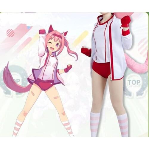 Anime Pretty Derby Haru Urara Winning suit Cosplay Costume