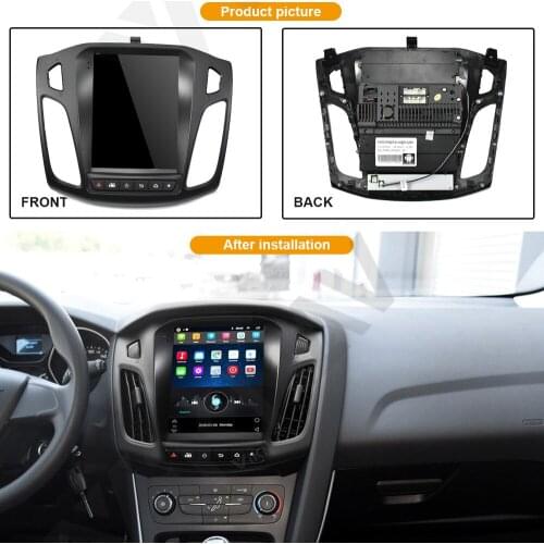 Car gps navigation multimedia player for ford focus 2012-2016 android radio head unit tape recorder video player vertical screen