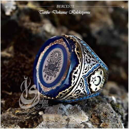 BERCESTE ÖZELLEŞTİRİLMİŞ GÜMÜŞ YÜZÜK