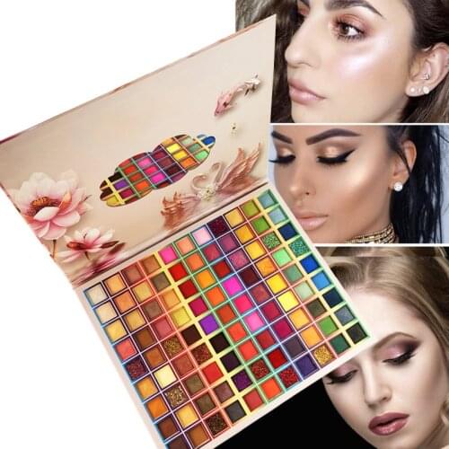 99 Colors Sequined Eye Shadow Pearlescent Matte Glitter Easy Color Student Stage Makeup Artist Special Eye Shadow Palette Makeup