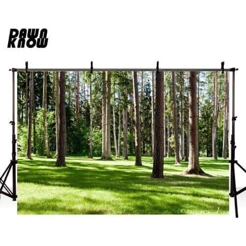 DAWNKNOW Forest Photography Background Tree Sunshine Photocall Wedding Photo Studio Children Photographic Backdrop lv1621