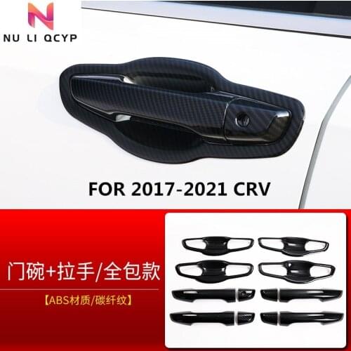 Car door handle decoration FOR Honda CRV 2017-2021 door bowl handle stickers modified parts car handle cover anti-scratch sheet