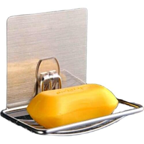 Suction Cup Bathroom Bath Shower Stainless Steel Soap Dishes Holder