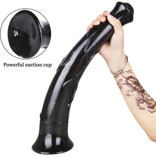 Simulation Dragon Dildos Animal Dildo Huge Black Horse Penis Anal Plug Sex Toys For Woman clit Stimulate Silicone Butt Plug Dick