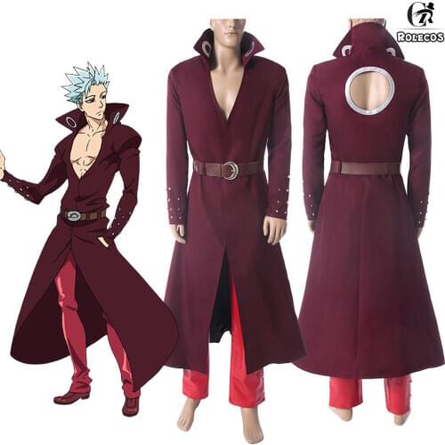 The Seven Deadly Coat Pant Outfit Cosplay Costume Sins Foxs Sin of Greed Ban