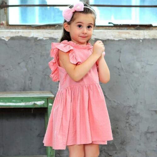 Baby girl dress summer 2020 little girls dresses cotton kids princess party dress children clothes size for 2 3 4 5 6 7 8 years