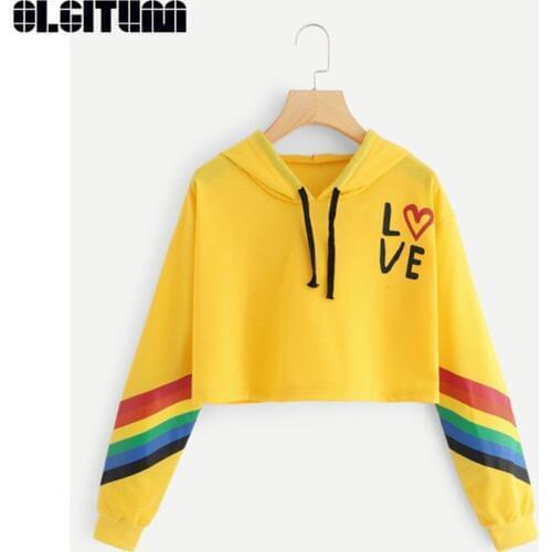 OLGITUM Women's Short Hoodies