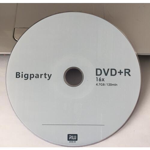 Wholesale 10 Discs Big Party Blank Printed 4.7 GB 16X DVD+R Discs