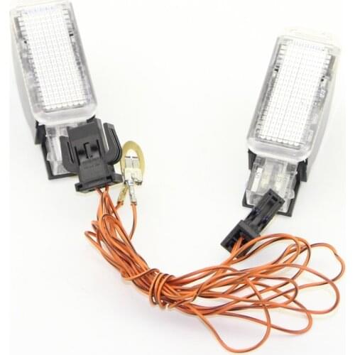 2PCS Glove box lights and Cable For A3 A4 A5 A6 Allroad A7 Q3 Q5 Q7 TT 8KD 947 415 C 4B0 947 415 A 8D0 947 415 8D0947415