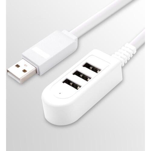 1.2m 3 Port Multi USB2.0 Hub Splitter Converter External Extension Cable Splitter For PC Laptop Adapter Computer Accessories