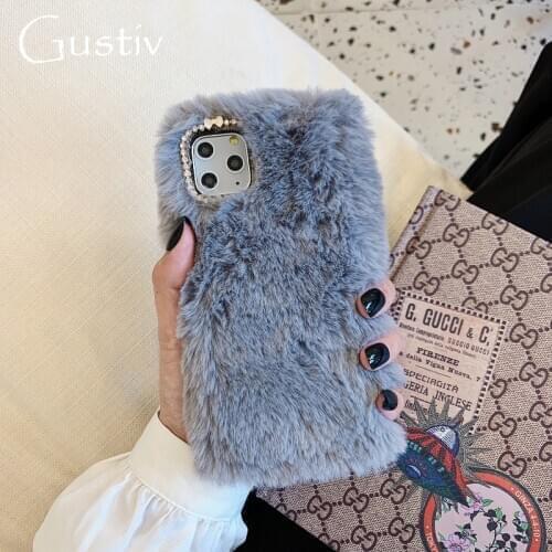 Luxury Solid Color Case For Xiaomi Redmi Note 9S Pro Case 5 5A 6 6A 7 7A 8 8T 8A 9 10X K20 K30 Pro Max Go Fluffy Plush Cover