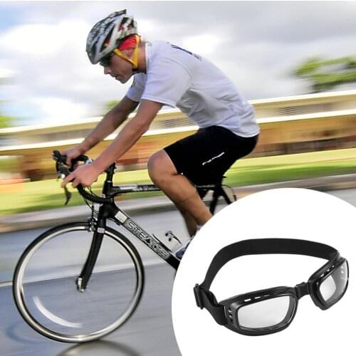 Foldable Vintage Motorcycle Glasses Windproof Goggles Ski Snowboard Glasses Off Road Racing Eyewear Dustproof Goggles