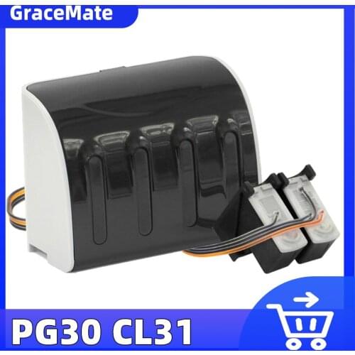 GraceMate PG30 CL31 XL CISS Bulk Ink Replacement for Canon PG30 CL31 for PIXMA IP1800 IP2600 MP140 MP210 MP470 MX300 Printer