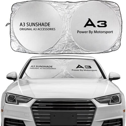Car Windshield Sun Shade Cover For Audi A3 8P S3 8V 8L Sportback E-Tron Limousine Accessories Anti UV Reflector Visor Protector