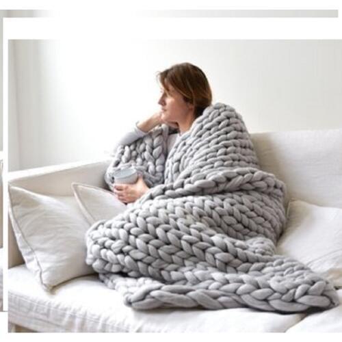 HJX Super soft blanket Advanced customization, woven style, wearable warm blanket The feeling of wool