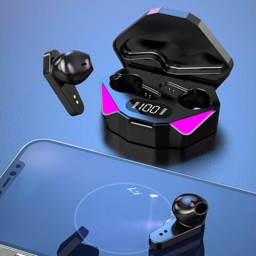 TWS Bluetooth-compatible V5.0 Earphone Spopts Waterproof Noise Canclling Hifi Earbuds Gameing Headsets With Microphone