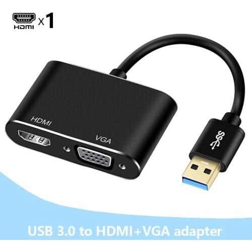 USB 3.0 to HDMI VGA ADAPTER USB TYPE A USB 3.0 Extend Display Screen Monitor