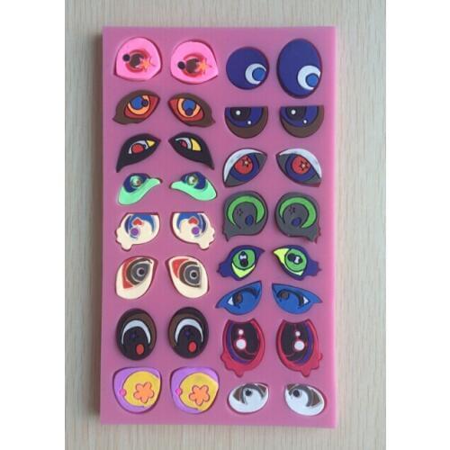 Types of eye shape 3D silicon mold wedding Halloween decoration cake cooking tools T0778