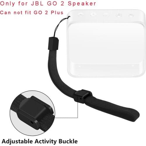 TPU Protective Skin Case Cover With Hand Strap for JBL GO 2 Bluetooth Speaker AUG-10A
