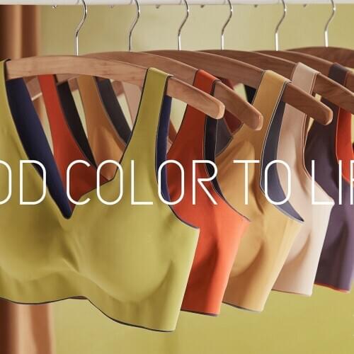 Womens One-piece Non-marking And No Steel Ring Anti-sagging Latex Bra Ultra-thin Sports Type