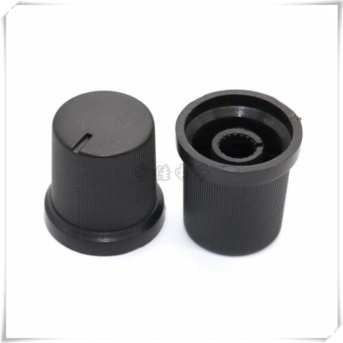 10 Pieces Plastic Flower Shaft Knob Diameter 20mm Height 20mm Potentiometer Encoder Knob Gear Shaped Inner Hole 6mm