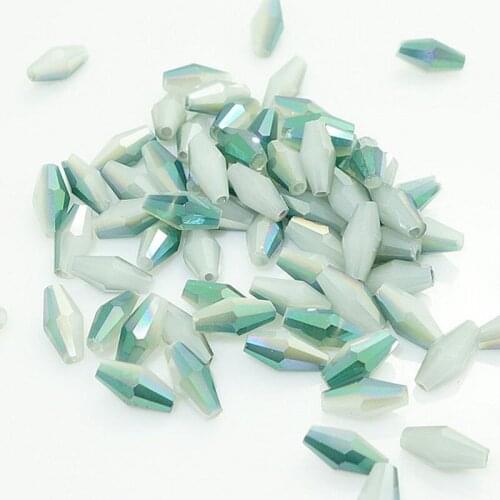 100 pieces exquisite 4x8mm Austrian Long Bicone crystal beads for Jewelry marking DIY necklace&Bracelet