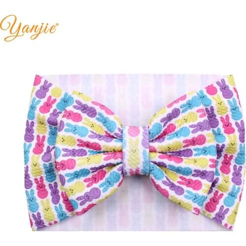 2021 New Festival Bow Headband Printed Halloween Christmas Big Hair Bows Turban Girls Headwrap Kids Hair Accessories