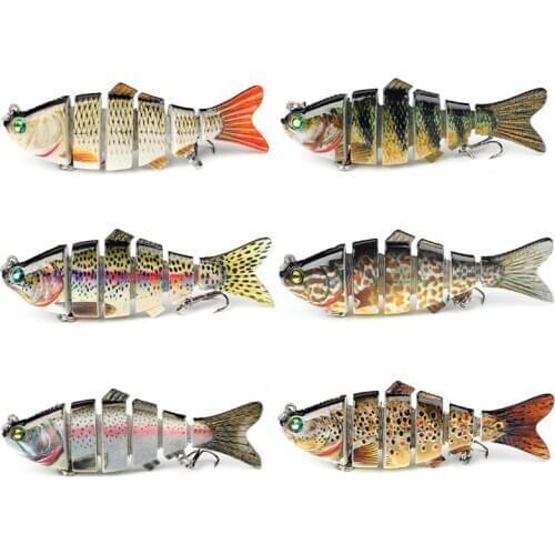 5pcs Multi Jointed sea fishing lure set Hard baits swimbait Bionic artificial bait wobblers Tackle For pike carp fishing lures