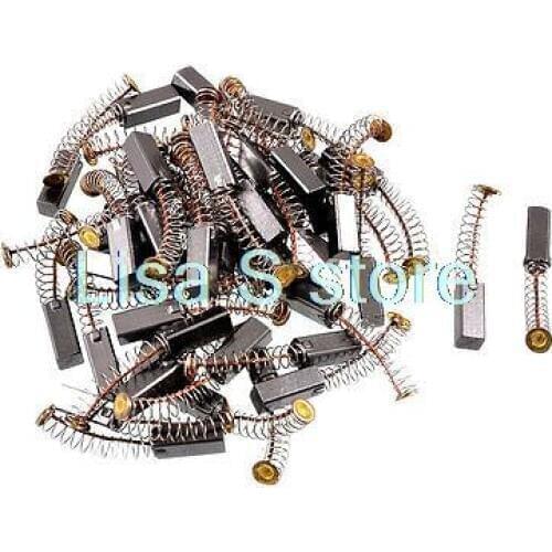 50 Pcs Dark Gray 6 x 6 x 18mm Electric Motor Carbon Brushes 6x6x18mm