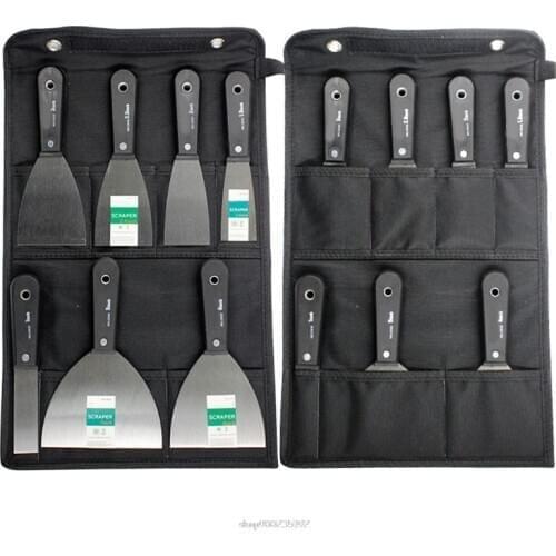 7 Pcs Portable Drywall Scrapers Blade Putty Knife Wall Shovel Carbon Steel Anti-Slip Plastic Handle House Refurbishing S18 20