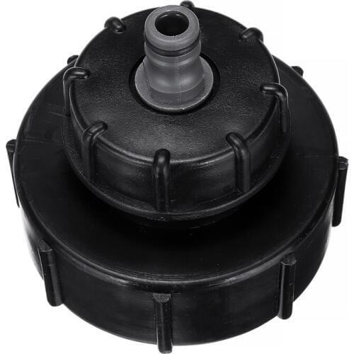 Black Plastic Ibc Tank Adapter Tap Hoze Cap 1000 Litre Water 4" To 1/2" Hose Fit Stillage Tank Outlet Hose IBC Tank Hose Parts