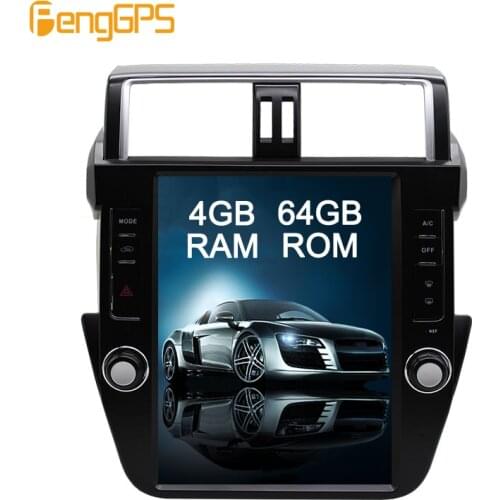 Android Car Head Unit for Toyota Land Cruiser Prado 150 2014-2018 Tesla Vertical Touchscreen FA Radio Receiver Built in Carplay