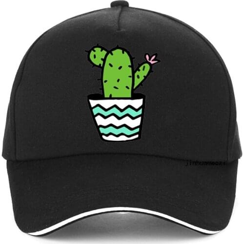 Cartoon elements CACTUS print Baseball cap lovely girl sun hat Fashion summer Men women snapback hats