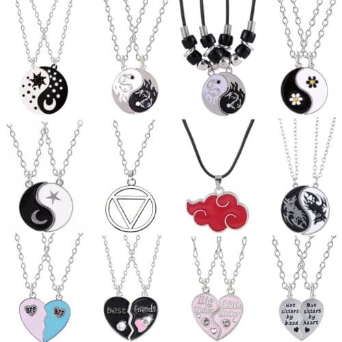 Fashion New Naruto Anime Necklace Men And Women Geometric Star Moon Cloud Pendant Necklace Jewelry Gift 2020