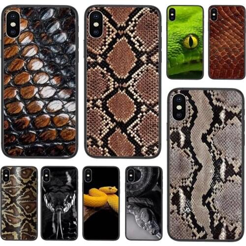 For Huawei Mate 40 Pro Plus 30 20 10 lite nova 8 pro y9 2019 aliexpress Ink Leather Snake Black Shell Pretty Back Soft